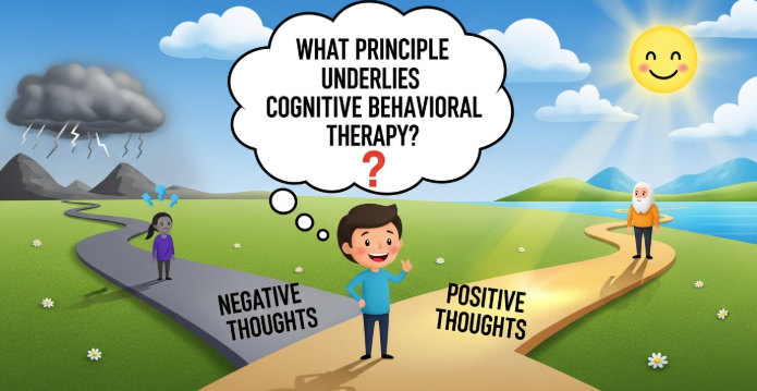 What Principle Underlies Cognitive Behavioral Therapy